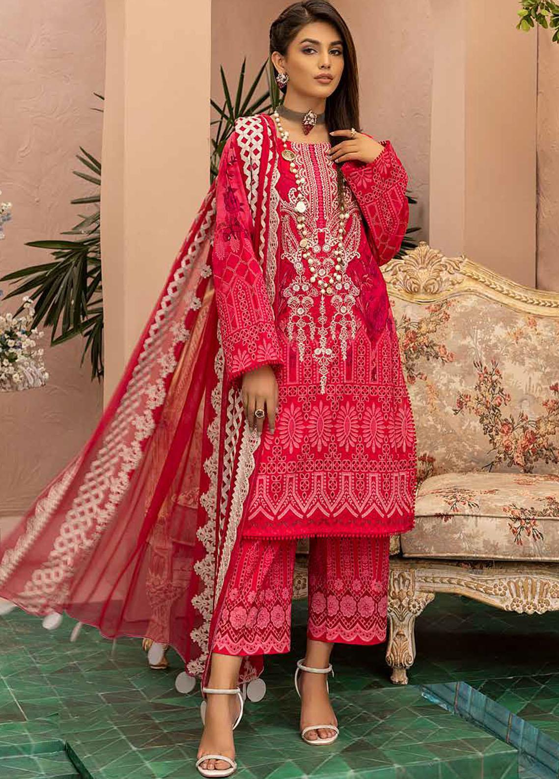 Charizma Combination Embroidered Lawn Suit Unstitched 3 Piece 24 CRZCV422 – Summer Collection