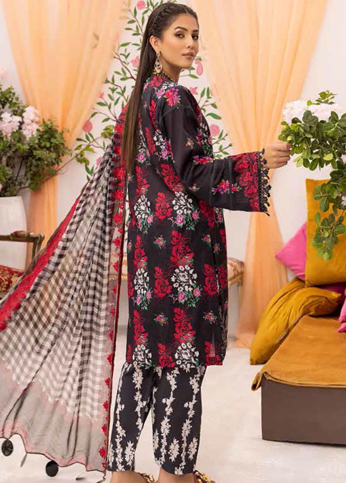 Print Melody By Charizma Embroidered Lawn Suit Unstitched 3 Piece CRZ22-PMV6 PEC-56 - Summer Collection