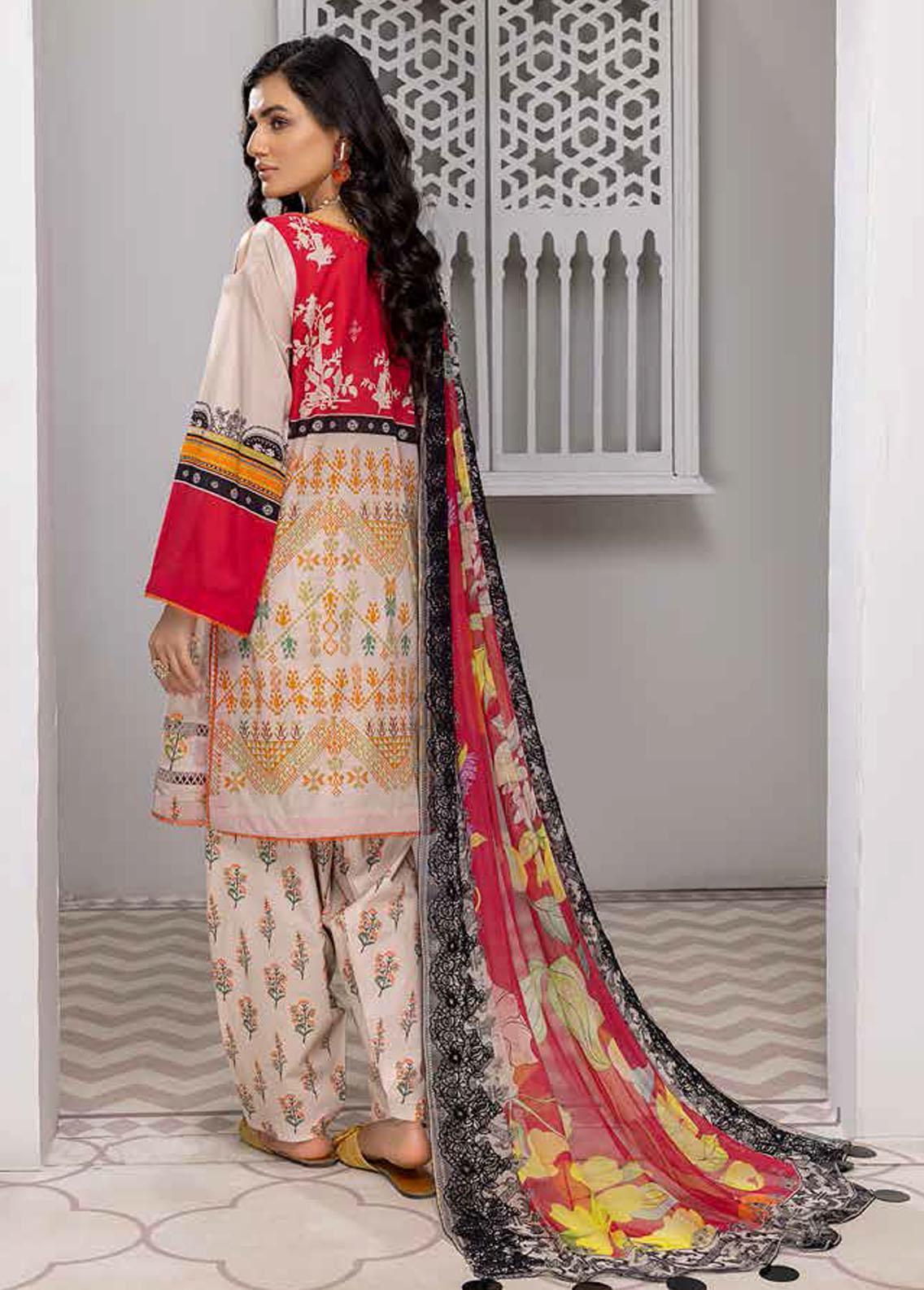 Print Melody By Charizma Embroidered Lawn Suit Unstitched 3 Piece CRZ22-PMV6 PEC-58 – Summer Collection