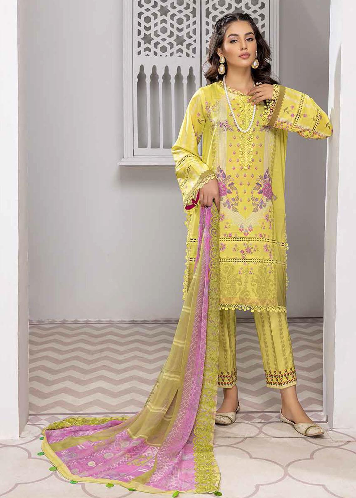 Print Melody By Charizma Embroidered Lawn Suit Unstitched 3 Piece CRZ22-PMV6 PEC-60 - Summer Collection