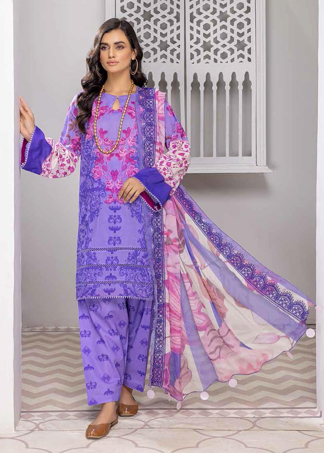 Print Melody By Charizma Embroidered Lawn Suit Unstitched 3 Piece CRZ22-PMV6 PEC-62 - Summer Collection