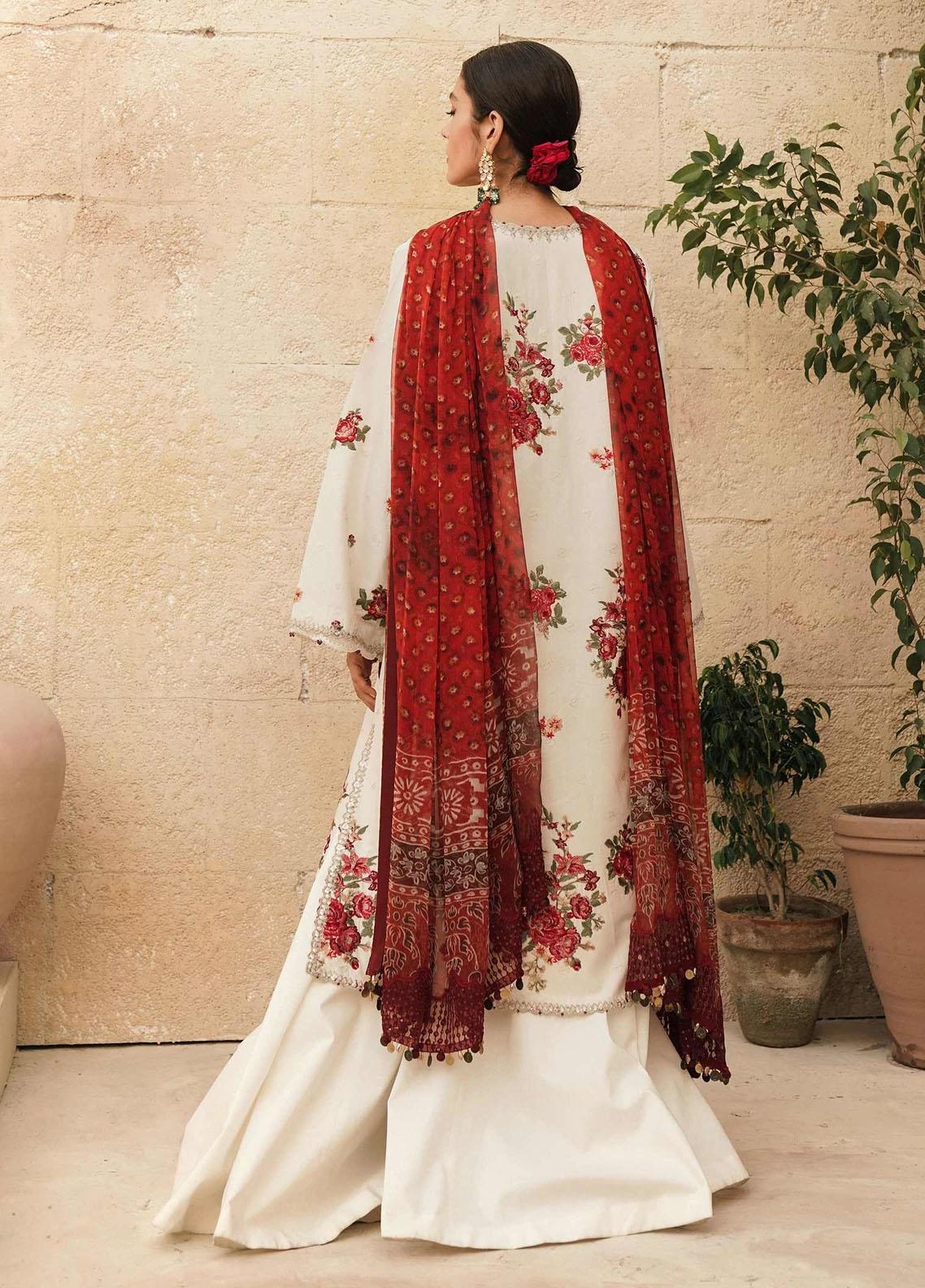 Zara Shahjahan Embroidered Lawn Suit Unstitched 3 Piece 03 GUL ZSL22 – Summer Collection