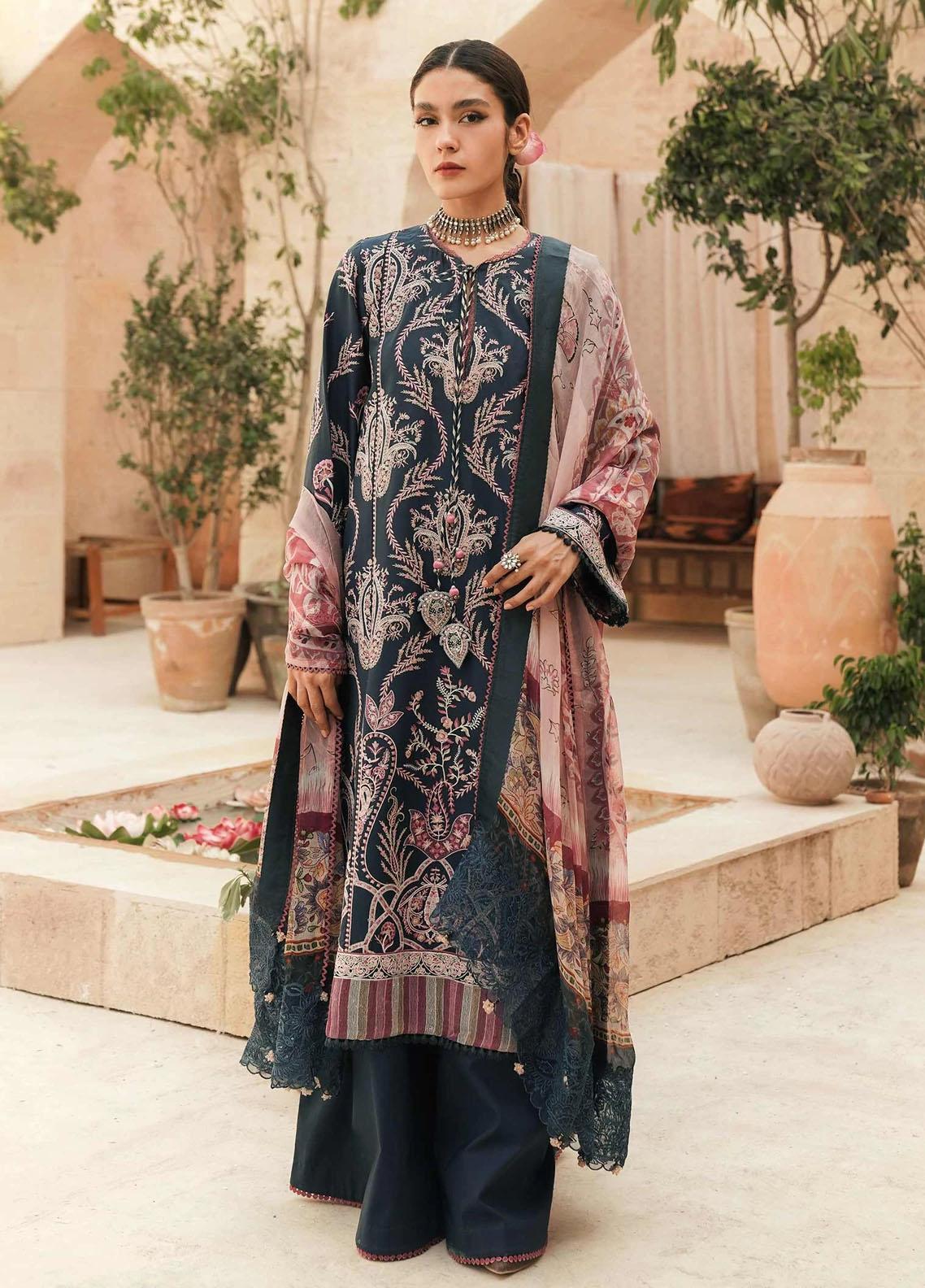 Zara Shahjahan Embroidered Lawn Suit Unstitched 3 Piece 06 SHAHAY ZSL22 - Summer Collection
