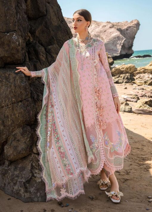 Crimson Embroidered Lawn Suit Unstitched 3 Piece CL23 D2A - Luxury Collection