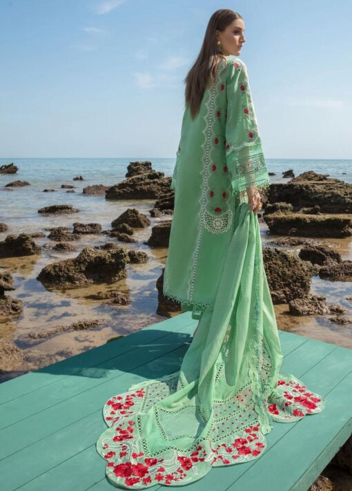 Crimson Embroidered Lawn Suit Unstitched 3 Piece CL23 D3B - Luxury Collection