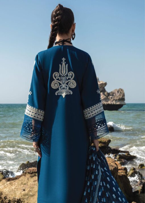 Crimson Embroidered Lawn Suit Unstitched 3 Piece CL23 D4A - Luxury Collection