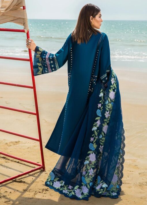 Crimson Embroidered Lawn Suit Unstitched 3 Piece CL23 D7A - Luxury Collection